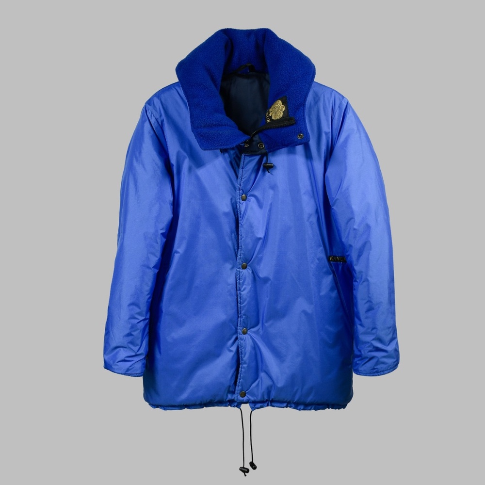 KANUK Collectible Vintage 80s Insulated Parka Jacket Coat Cerulean Blue Size M
